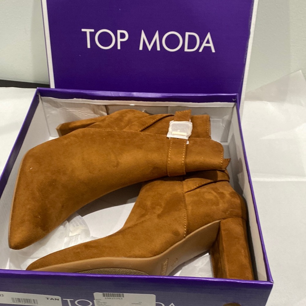 Top Moda Boots in Tan